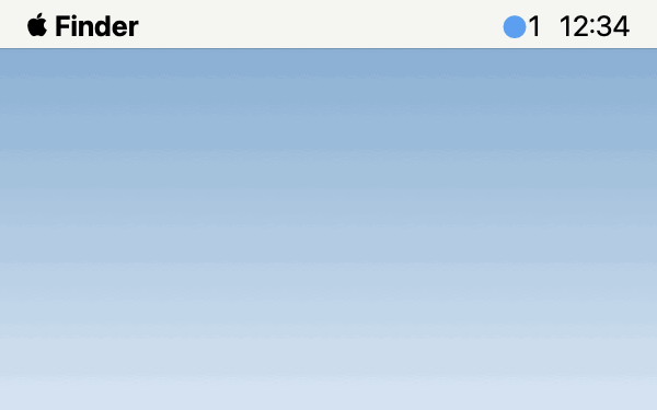 The session list pops up when a session starts waiting, and disappears once everything is resolved